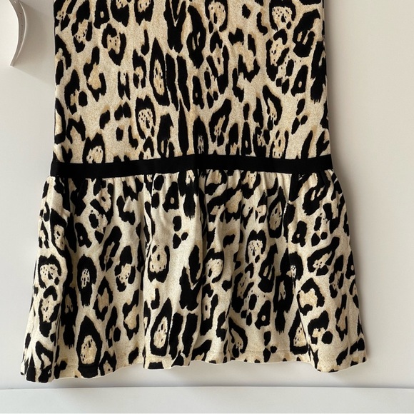 KC Parker Girls 10/12 Tunic Dress Sweater Animal Print Rhinestone Beaded Dress - Picture 10 of 13